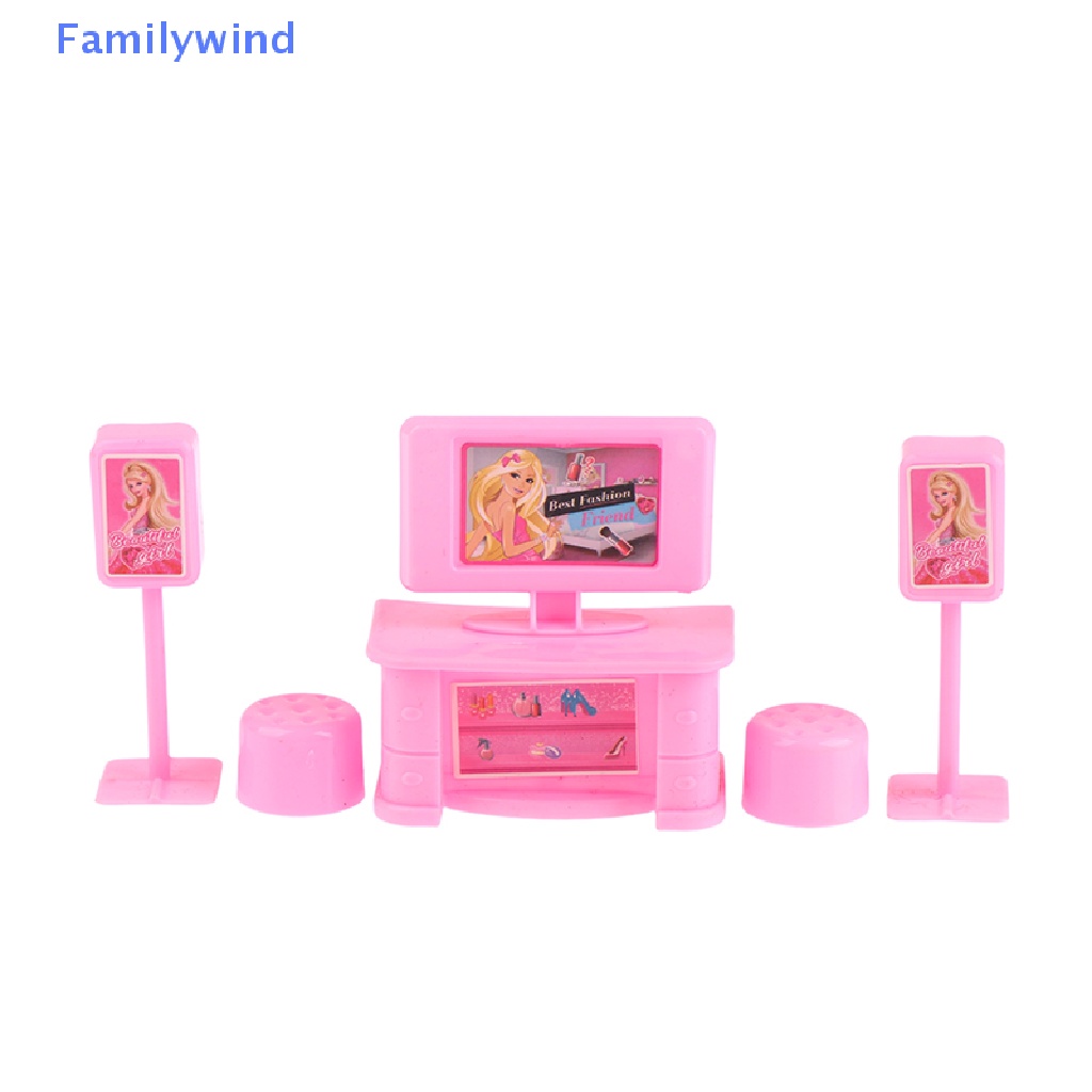 Set 5 Mô Hình TV Tỉ Lệ 1: 12 Dùng Để Trang Trí Nhà Búp Bê