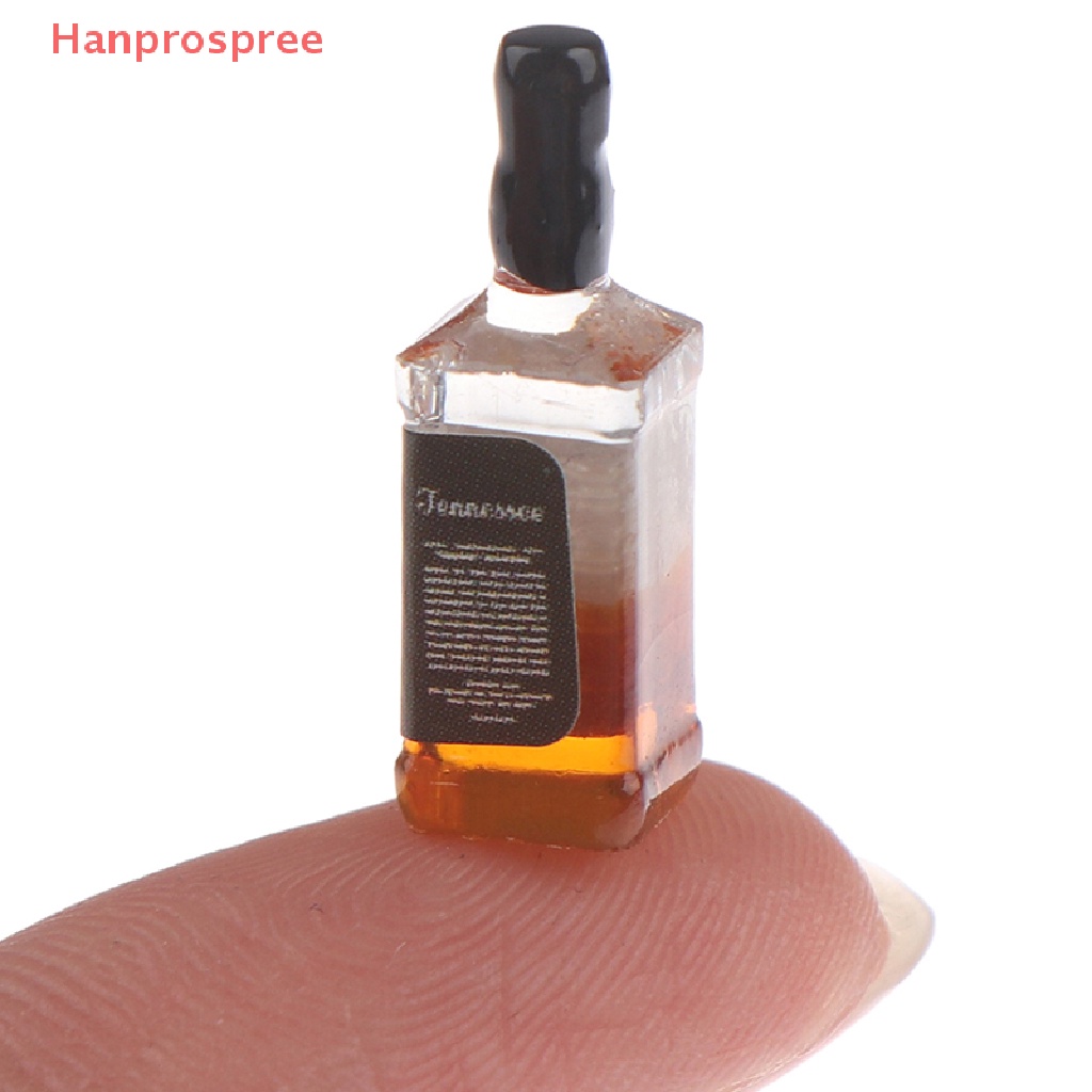 Set 2 Chai Rượu Mini Tỉ Lệ 1 / 12 Dùng Để Trang Trí Nhà Búp Bê