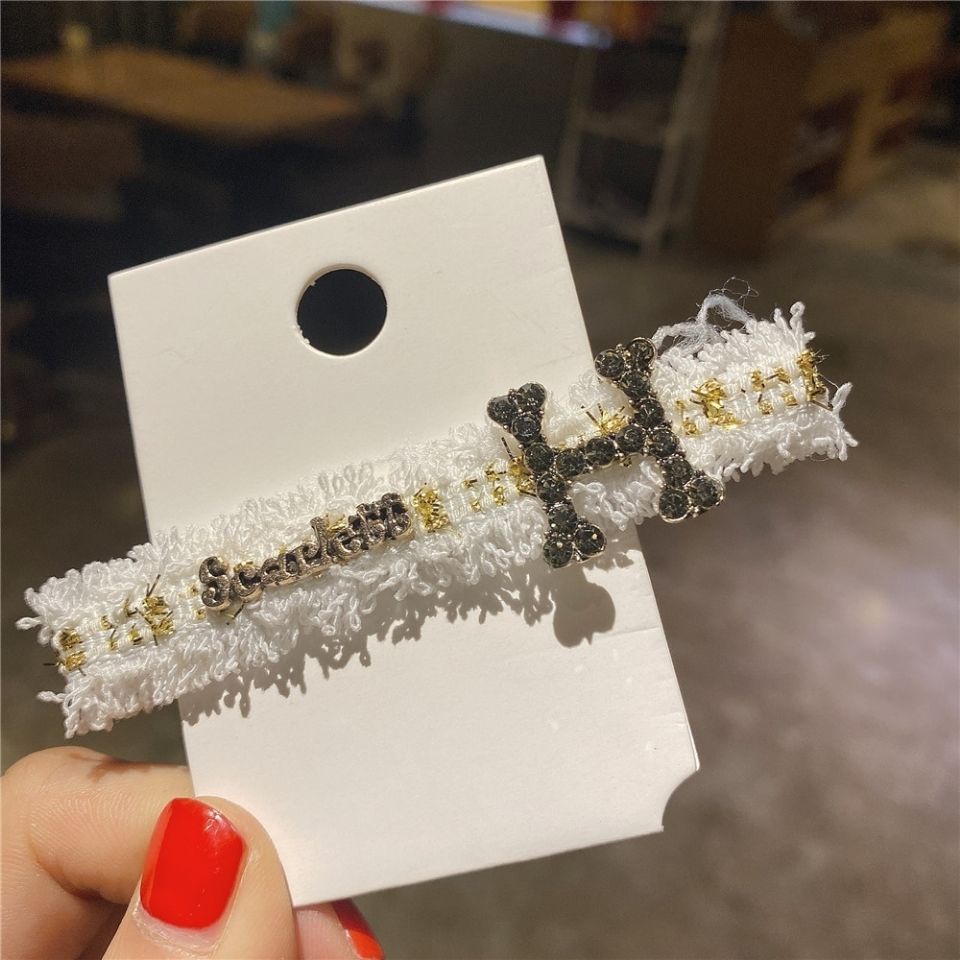 Xiao Xiangfeng Kẹp Tóc Kẹp Bên Nhỏ Đính Kim Cương Lấp Lánh Khí Chất Phong Cách Hàn Quốc