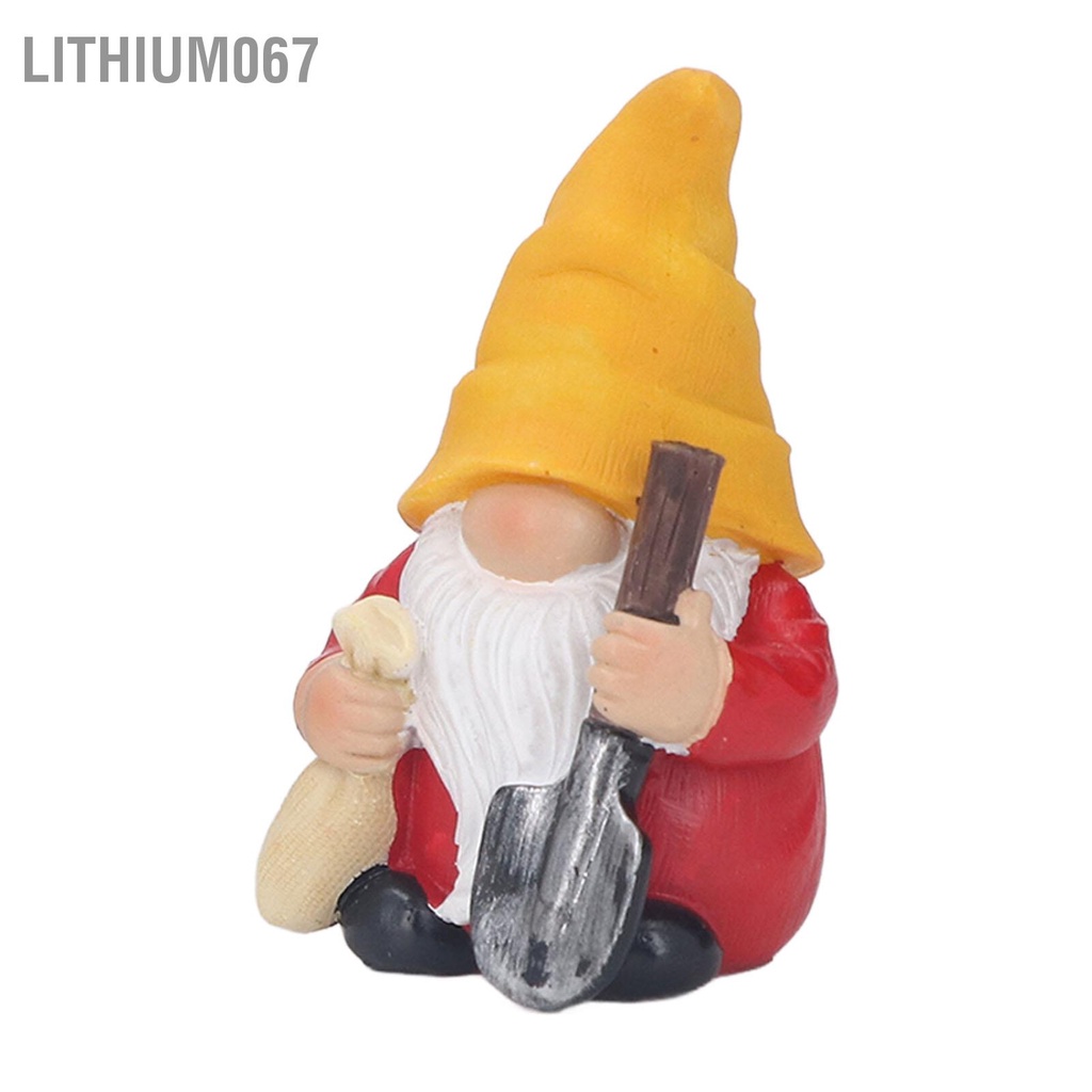 Lithium067 3 Vườn Gnome Tượng Dễ Thương Vẽ Tay Chống Mưa UV Điều Trị Gnomes Ngoài Trời Cho Bãi Cỏ Hiên Nhà