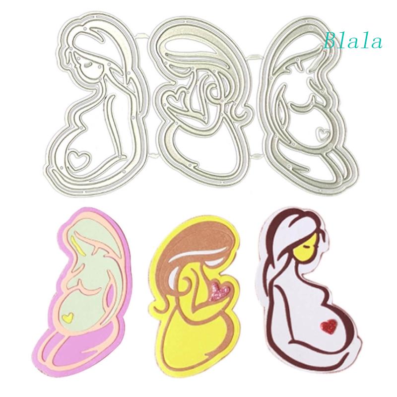 Khuôn Cắt Giấy Kim Loại Hình Mẹ Bầu Dùng Để Làm Thẻ Trang Trí