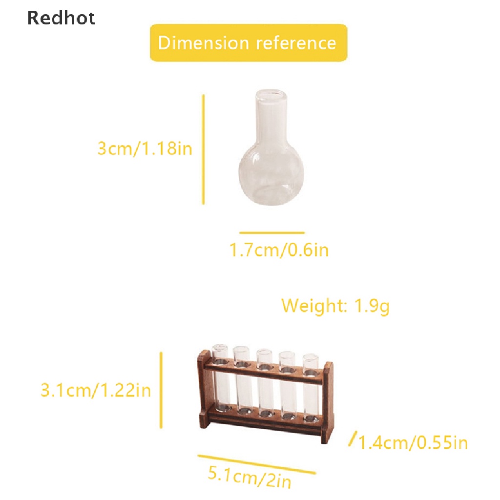 1 Bộ Ống Nghiệm Tỷ Lệ 1: 6 Cho Nhà Búp Bê