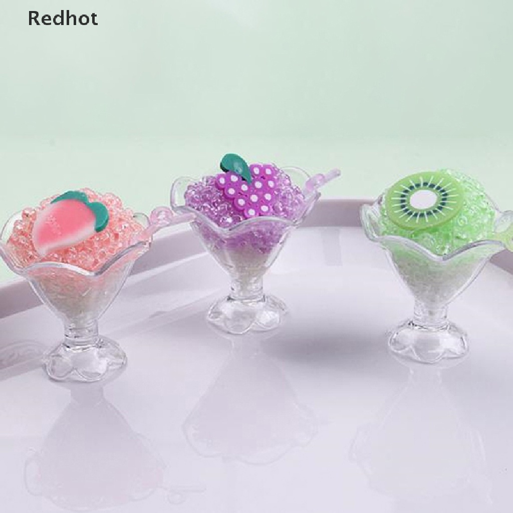 &lt; Redhot &gt; Móc Khóa Hai Màu Hình Trái Cây / Bông Hoa / Đồ Chơi Trang Sức DIY