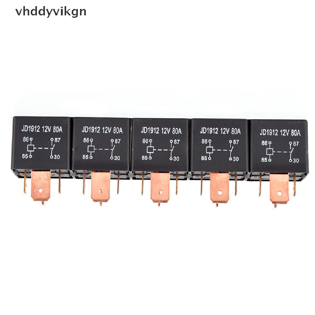 Rơ Le Hạng Nặng 4Pin DC 24V 12V 80A JD1912 Chống Thấm Nước Cho Xe Hơi