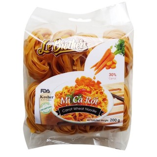 Mì cà rốt le brother 200gr - mì rau củ tự nhiên 100% - mì eatclean - mì hữu cơ giảm cân keto