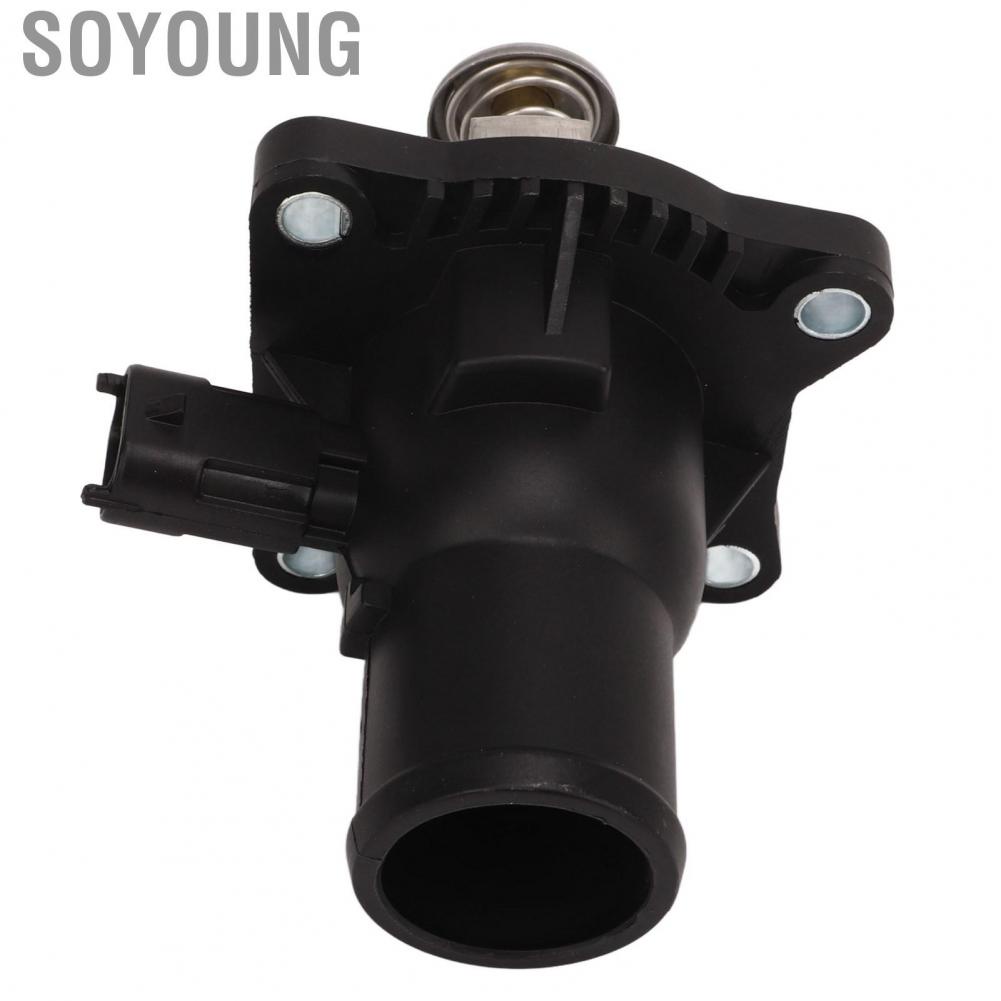 Soyoung Coolant Thermostat Assembly  Easy To Install OEM Standard Durable 55587349 Rugged Structure for Aveo Cruze Sonic
