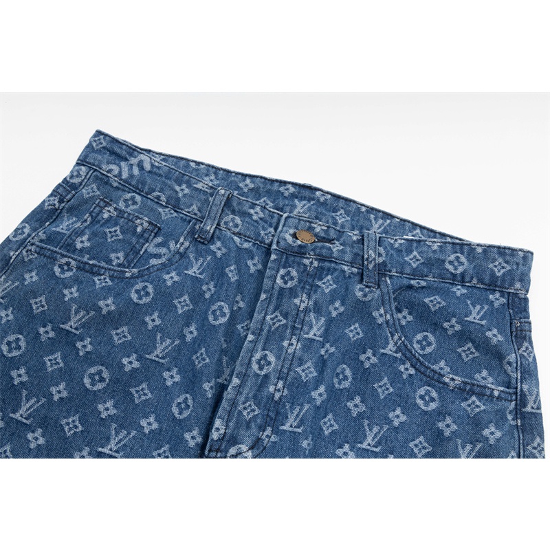 Quần Jean L88V &amp; Su-preme-Classic presbyopia co-Brand In Hình Phong Cách Đường Phố Mới Nhất Thời Trang Cao Cấp Cho Nam Và Nữ Hfgfsfsfsfsdthe