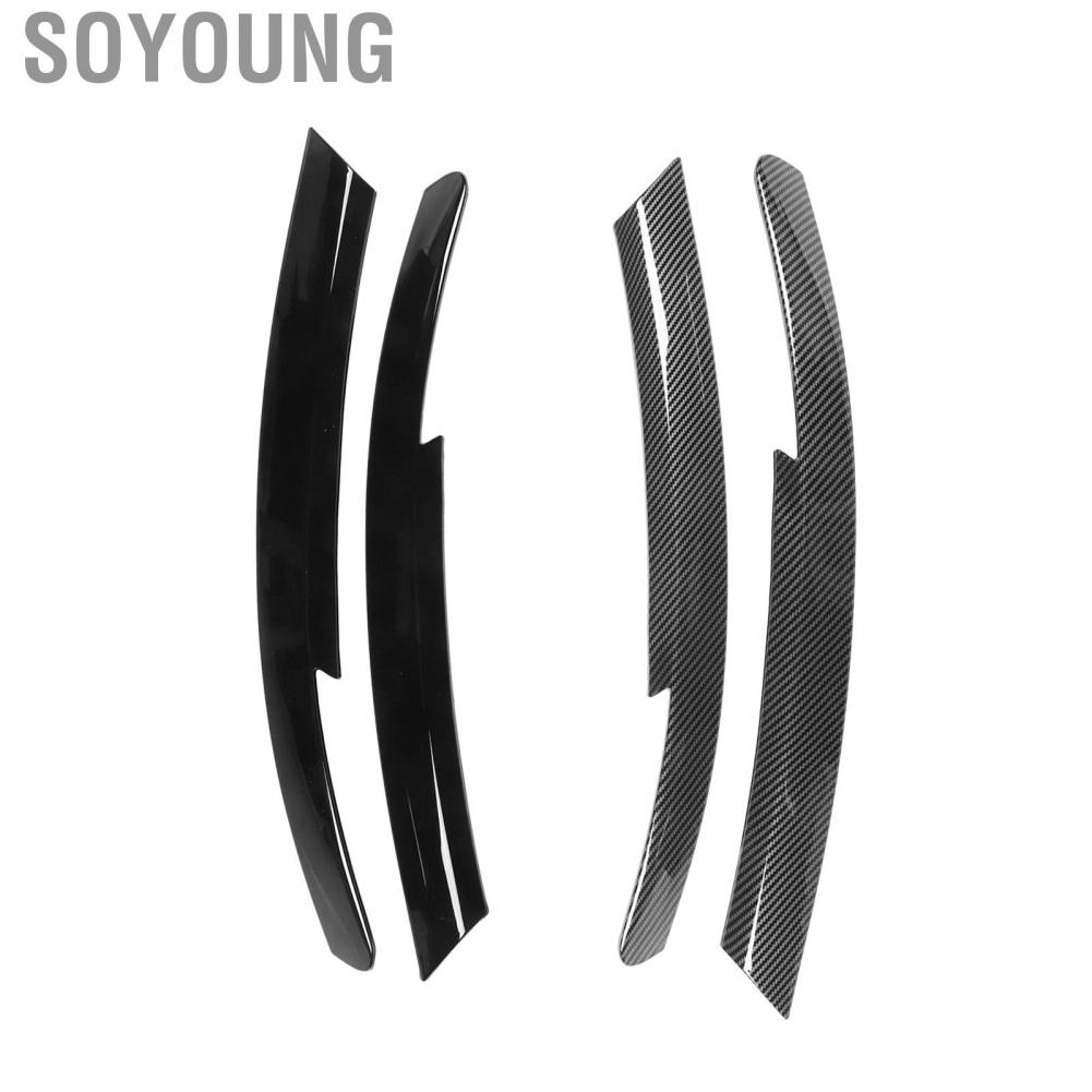 Soyoung Headlamp Eyelids Cover  Protective Scratch Resistant Headlight Eyebrow Trim Perfect Match 2Pcs for Commodore HSV