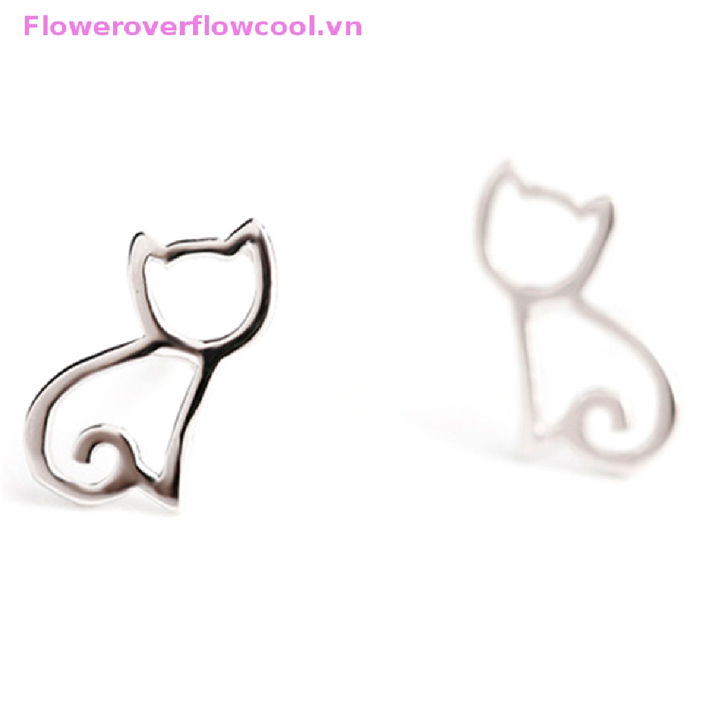 Bông Tai Hình Mèo Dễ Thương Cho Nữ