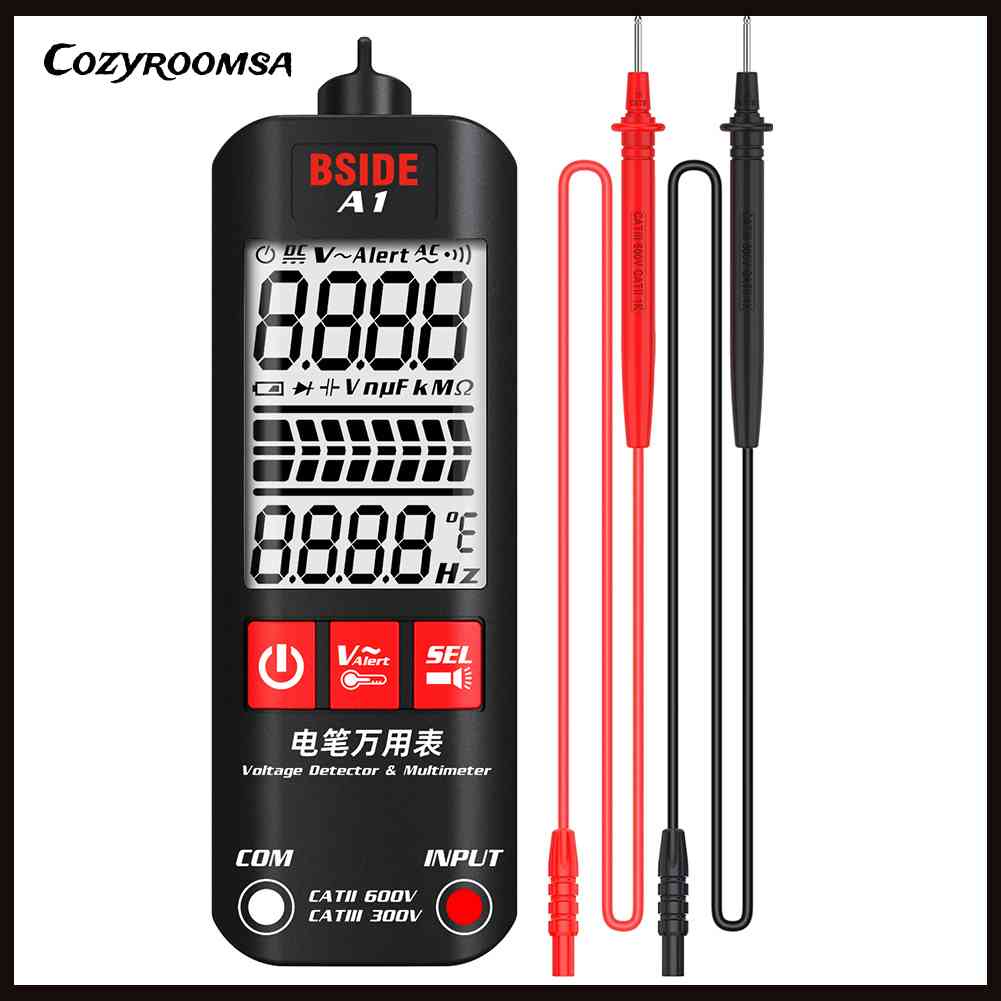 Thiết Bị Kiểm Tra Điện Áp 600V AC / DC Có Màn Hình LCD