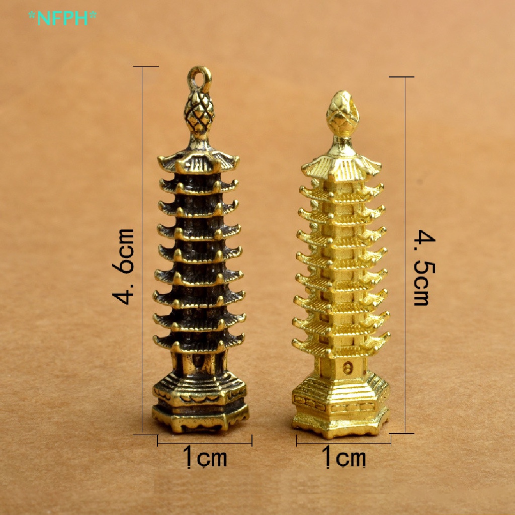 Nfph &gt; Móc Khóa Xe Hơi Bằng Đồng Thau Chín Tấc Hình Tháp Cicada Truyền Thống Trung Hoa Làm Quà Tặng Cho Học Sinh Mới