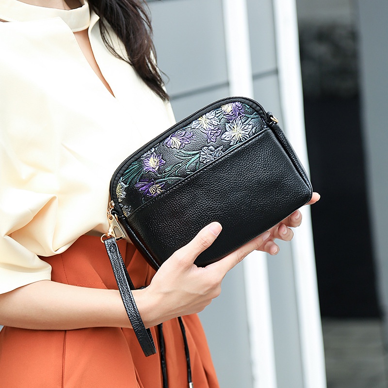 MISCHA Túi Da pu Đeo Chéo Phong Cách Hàn Quốc Đơn Giản Dành Cho Nữ