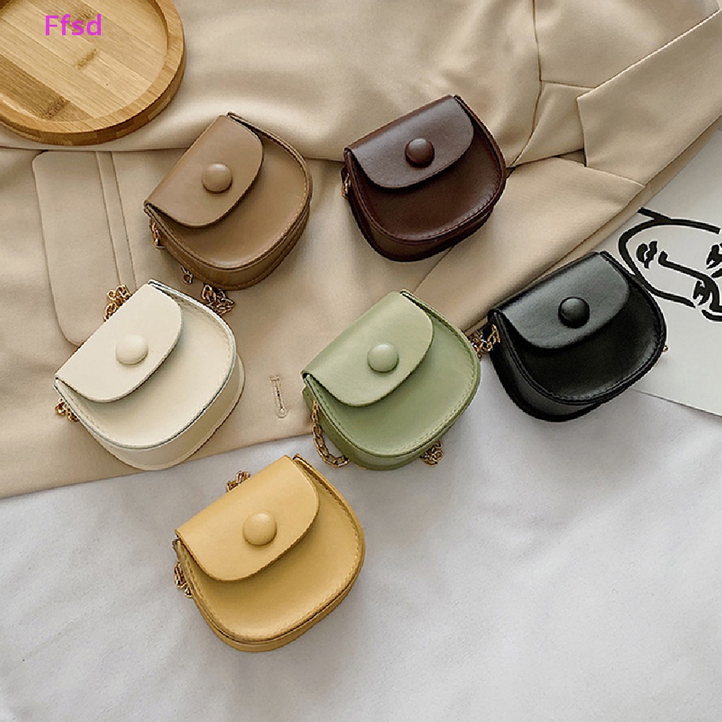 {Ffsd} Thời Trang Trẻ Em Gái Túi Đeo Vai Da PU Mini Đựng Tiền Xu * Bán Chạy