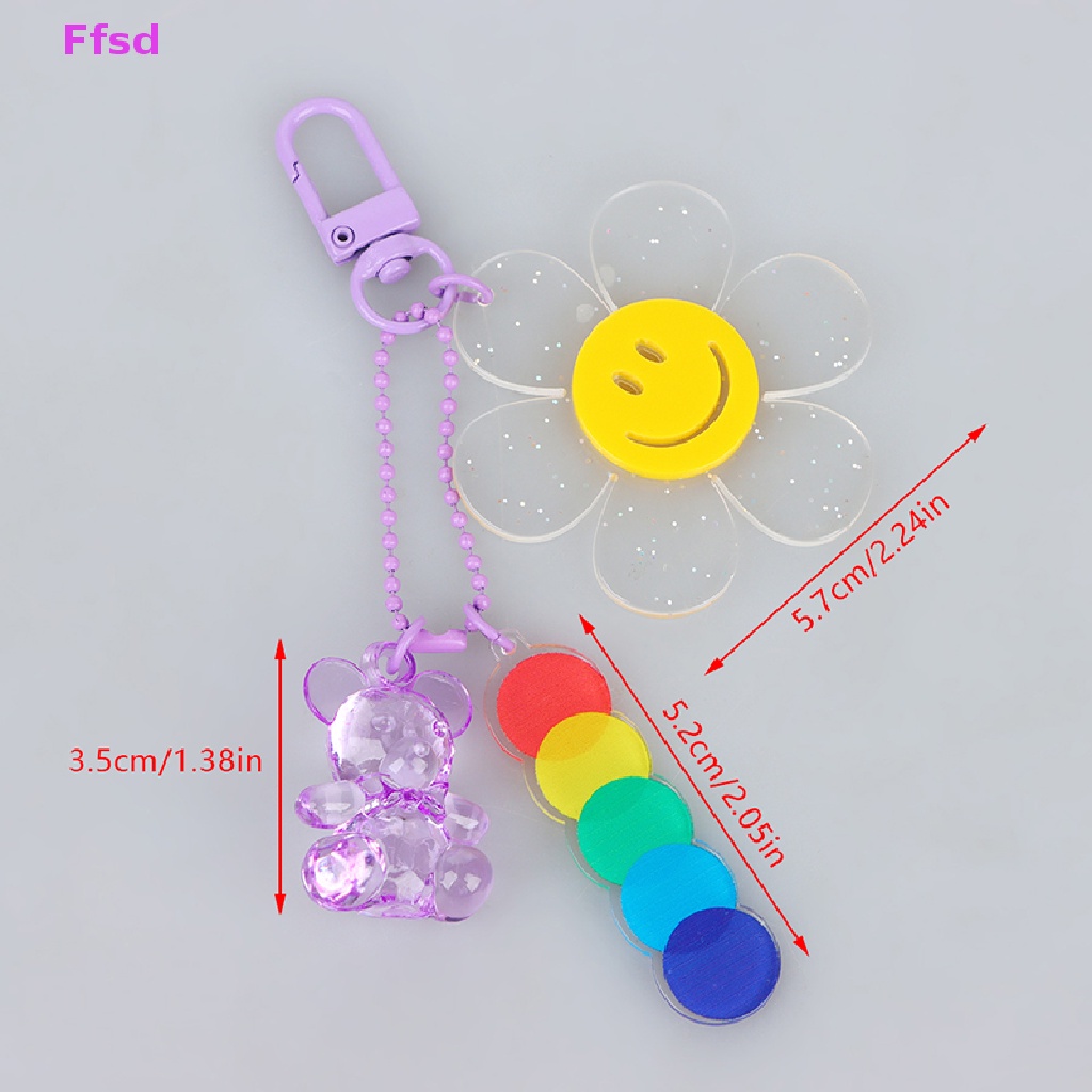 1 Móc Khóa Hình Hoa Hướng Dương Bằng Acrylic Thời Trang Cho Nữ