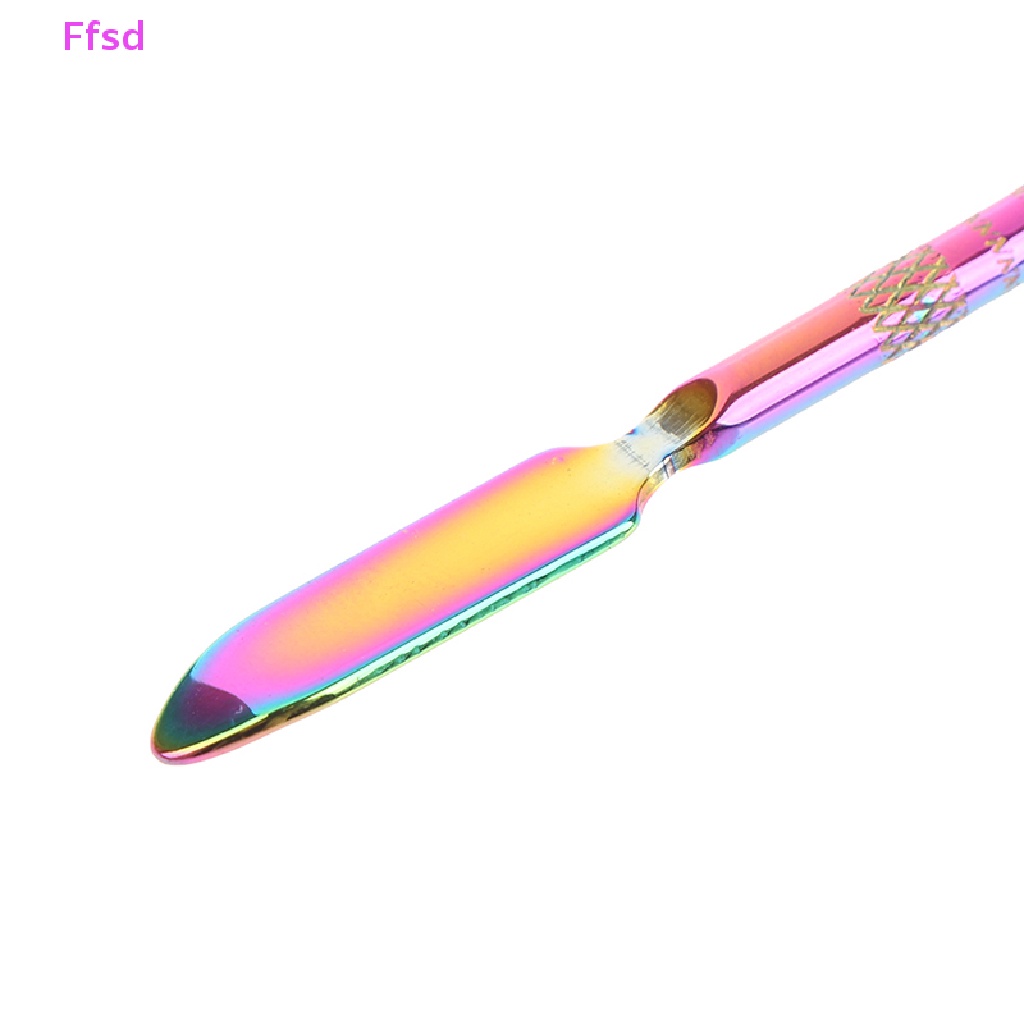 {Ffsd} Bảng Pha Màu Trang Điểm Móng Tay Bằng Thép Không Gỉ Cho Nữ