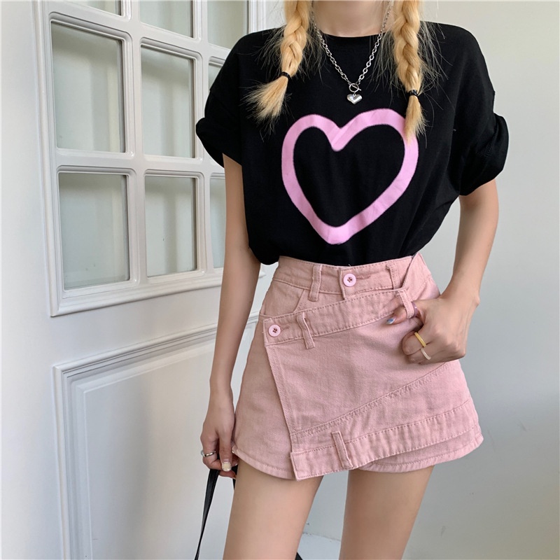 Chân váy Chân váy jean Chân Váy Bò váy nữ Chân Váy Chữ A 2023 New Style AP1907