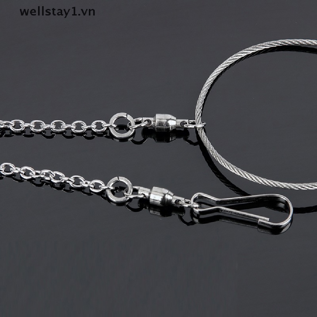 Dây Xích Inox Đeo Chân Huấn Luyện Chim Vẹt wellstay1