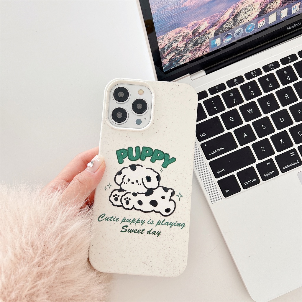 Ốp Điện Thoại TPU Silicon Mềm Chống Sốc Chống Rơi Hình Cún Dễ Thương Cho iphone 14 Pro Max 13 12 11