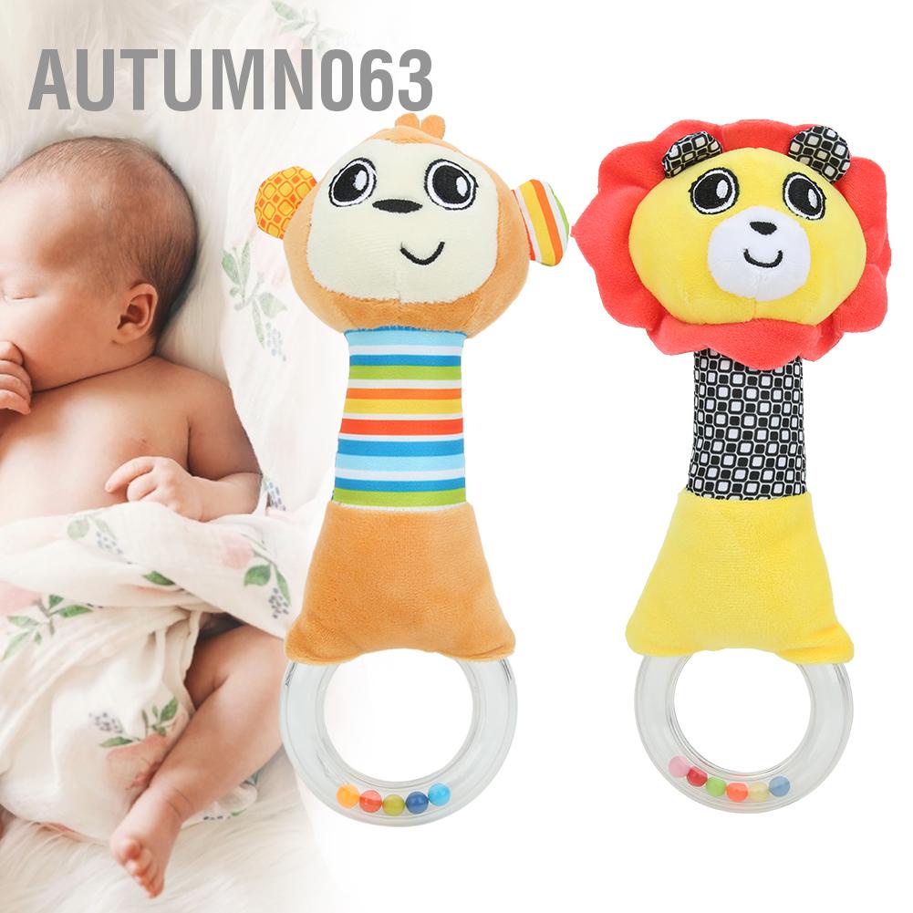 Autumn063 Lục Lạc Cho Bé Hoạt Hình Thú Sang Trọng Chuông Đồ Chơi Cầm Tay Sơ Sinh