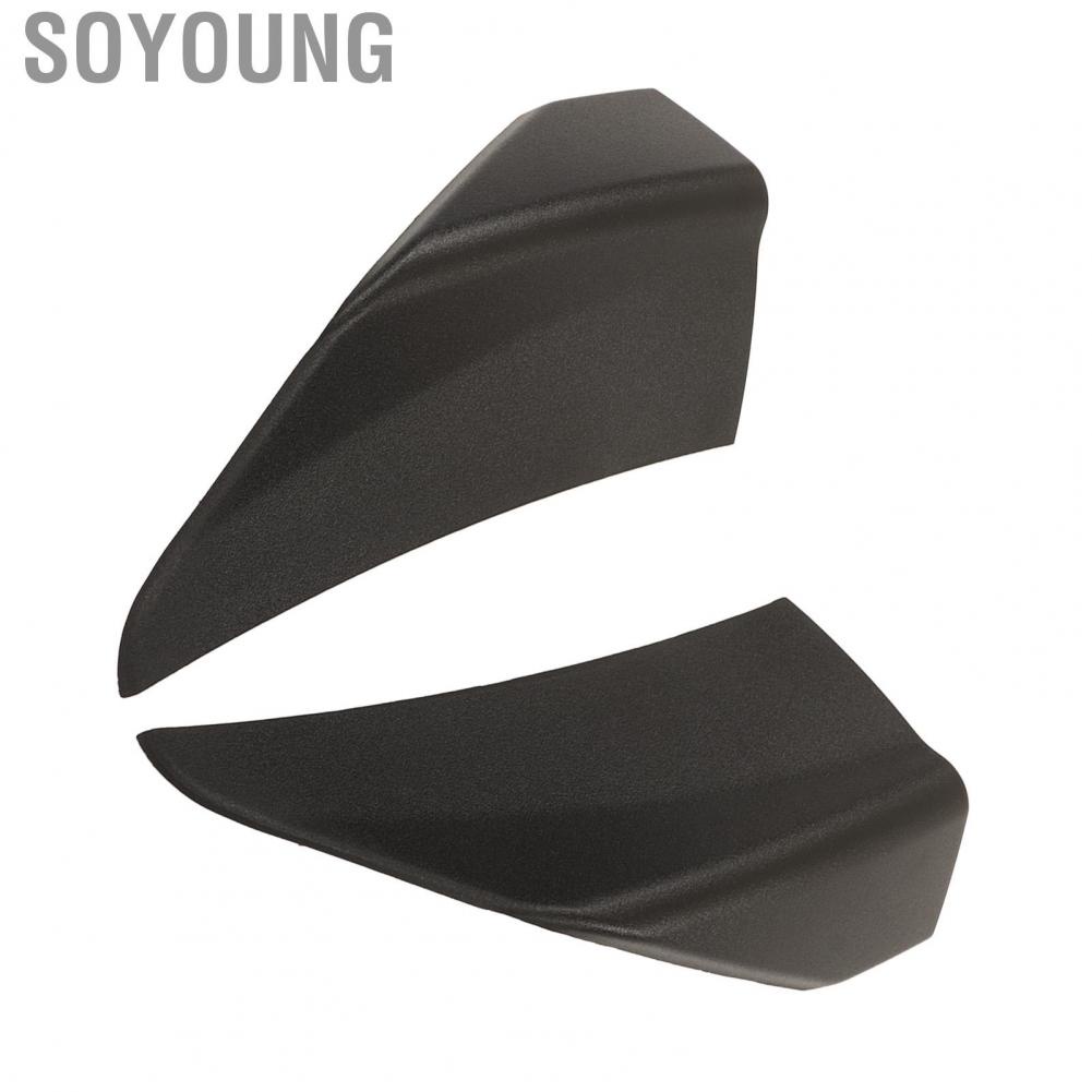 Soyoung Car Front Bumper Slitter Lip Diffuser  Black Precision Crafted Chin Spoiler Winglet Guards for Vehicle