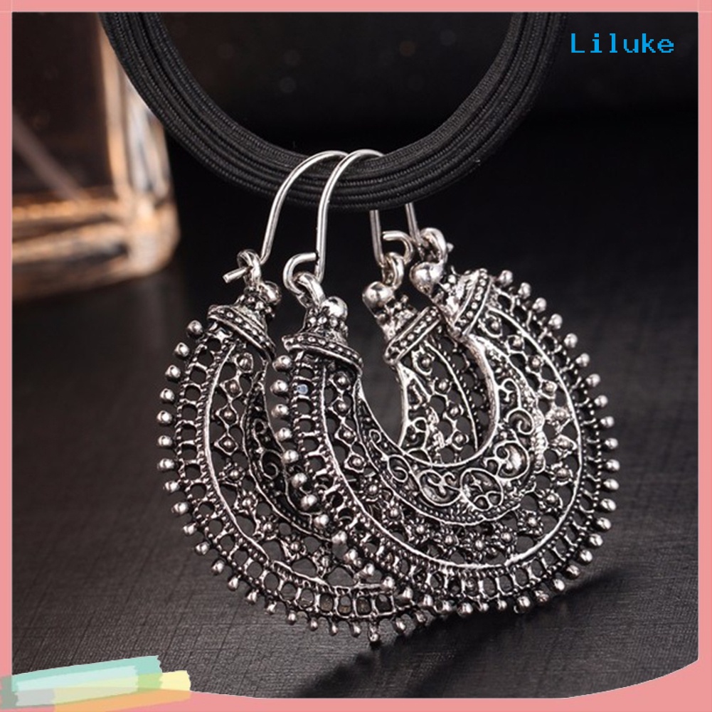 Đôi Khuyên Tai HìNh Chữ U KhắC HọA TiếT ĐộC ĐáO ThờI Trang Cho Nữ