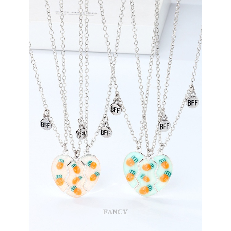 Set 2 Vòng cổ Mặt Hình Củ Cà Rốt Dễ Thương Cho Nam Và Nữ