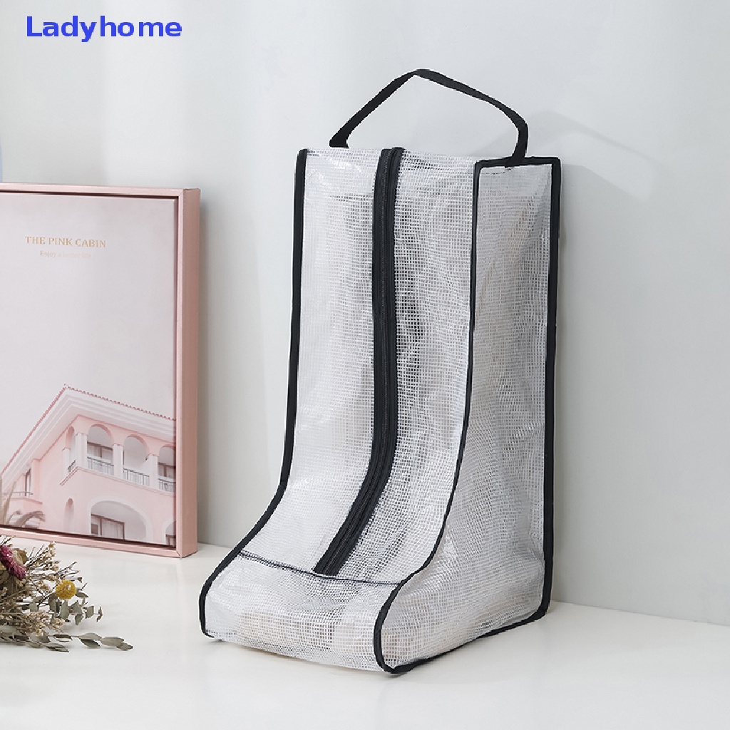 Túi Đựng Bảo Vệ Giày Bốt Trong Suốt Chống Nước Chống Bụi Có Khóa Kéo Tiện Dụng