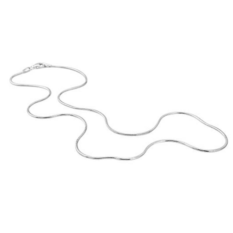 Vòng cổ Mạ BạC 925 DạNg RắN ThờI Trang 16-24 Inch 1mm