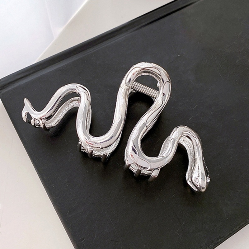 Kẹp tóc hỗ trợ rửa mặt Hình Rắn Bằng Kim Loại Chống Trượt Tiện Dụng Cho Nữ