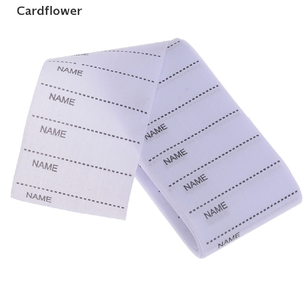 < Cardflower > Bộ Nhãn Tên Bằng Sắt Màu Trắng Có Thể Giặt Được Dùng Để Đánh Dấu Quần Áo