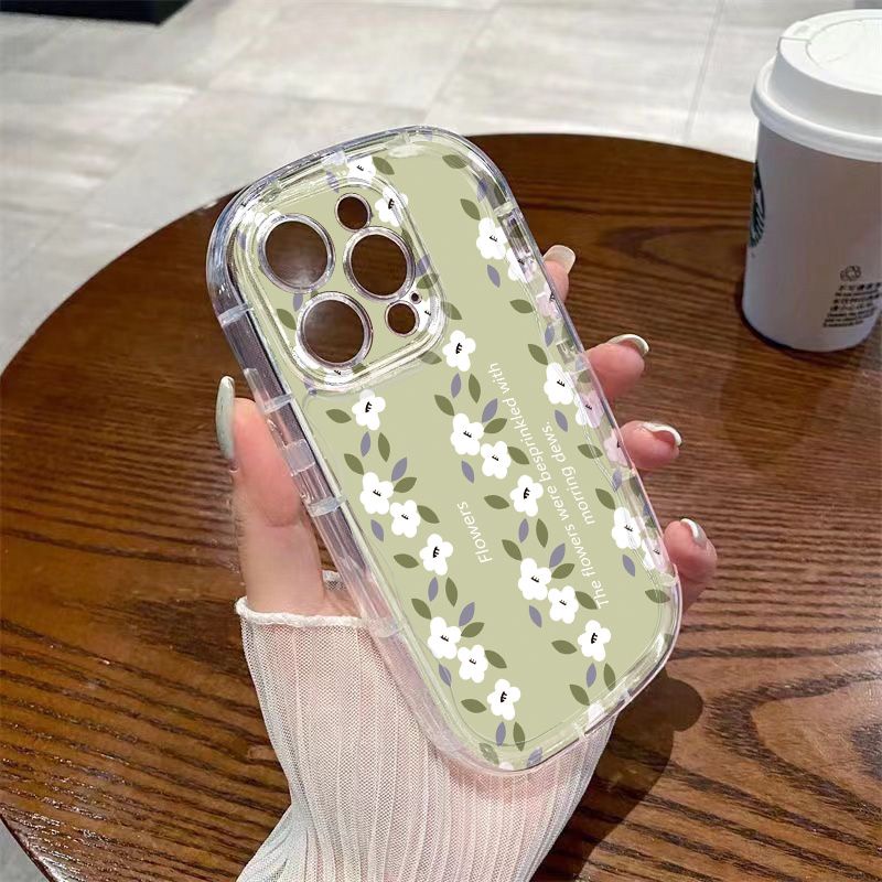 ✅Ốp Điện Thoại Mềm Trong Suốt Chống Sốc In Họa Tiết Hoa Cho Iphone Xs xs7promax xr12 / 11 138piPhone14 / H5M2
