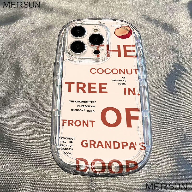 ✅Ốp Điện Thoại Mềm Trong Suốt Chống Sốc In Chữ Cho Iphone Xr7 13 Xs Max 118p / / Coconut / 1412 E6LF