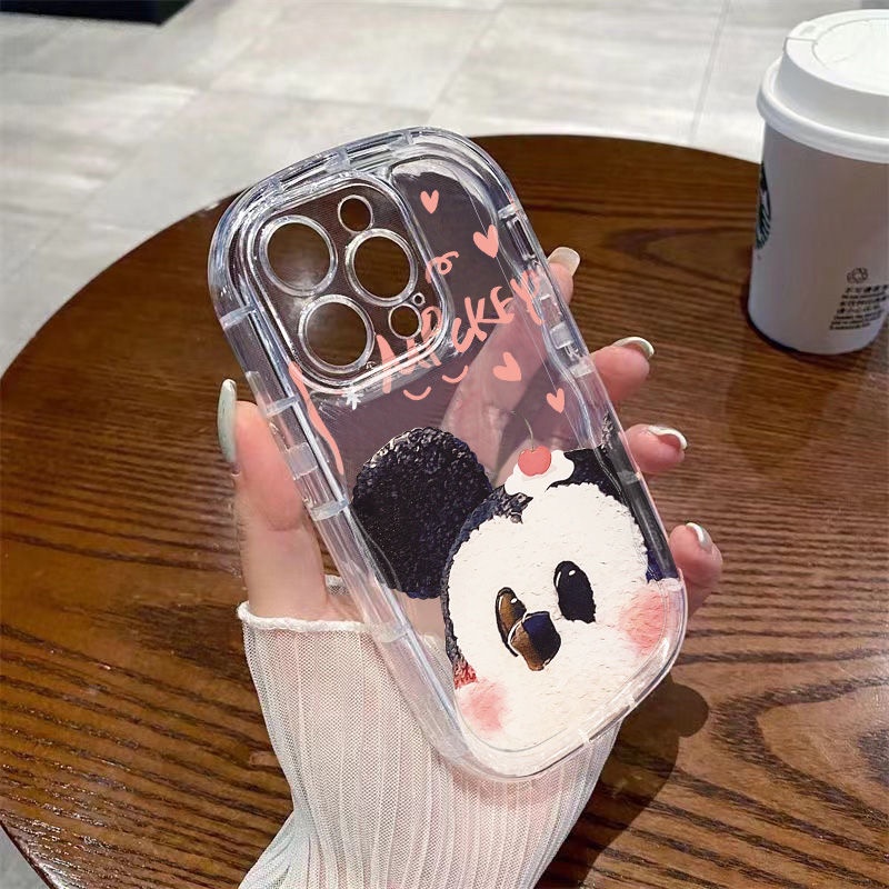 ✅Ốp Điện Thoại Mềm Trong Suốt Chống Sốc In Hình Mickey Cho Iphone 13 12 xs xr 8p Promax 1411 7