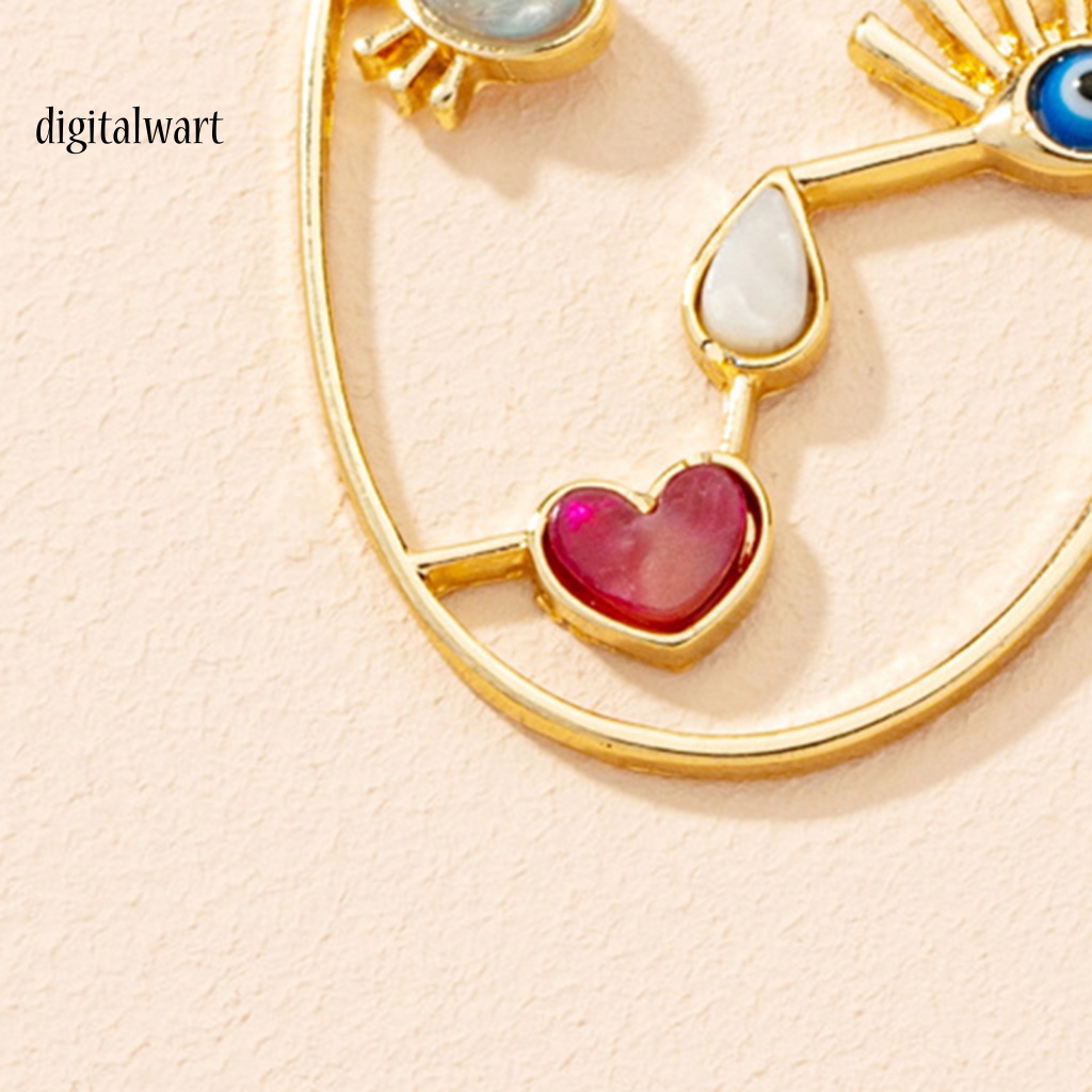 Kỹ Thuật Số| 1 Đôi Bông Tai Xỏ Lỗ Hình Học Nhiều Màu Sắc Thời Trang Dành Cho Nữ