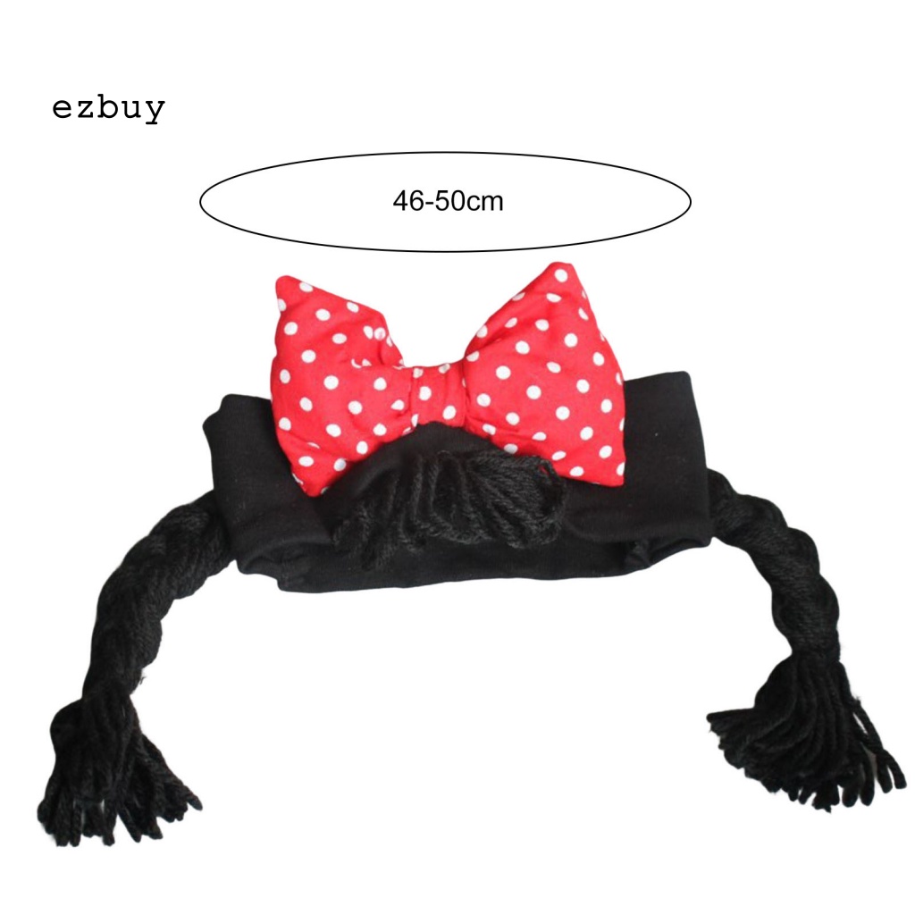 Cài Tóc Đính Nơ Giả Thắt Bím Dễ Thương Cho Bé Gái