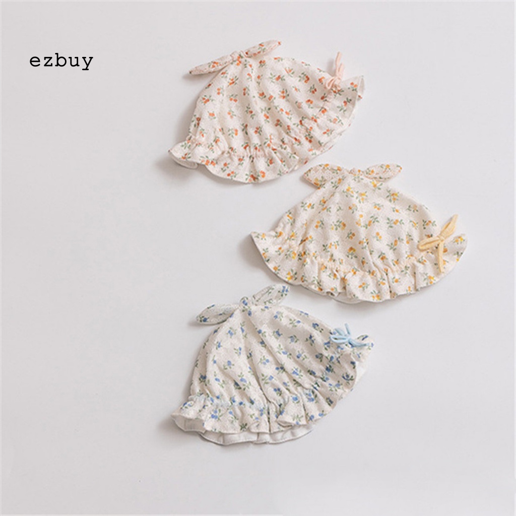 Mũ Ngư Dân Chống Nắng Thoáng Khí Khô Nhanh In Họa Tiết Hoa Có Thể Điều Chỉnh Cho Bé Gái