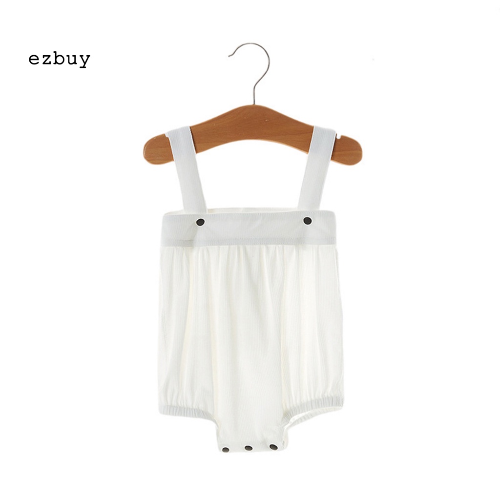 Bộ Áo Liền Quần Bằng Cotton Pha Siêu Nhẹ Thoáng Khí Thời Trang Mùa Hè Cho Bé