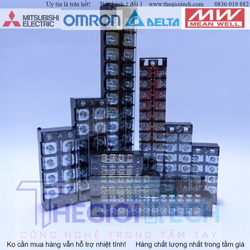 Cầu Đấu Điện Domino TB25 5 Cực 25A - TB1505