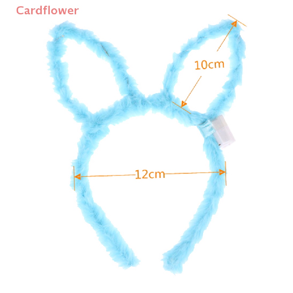 Băng Đô Tai Thỏ Có Đèn LED Phát Sáng 10 Bóng Cho Bé Mới