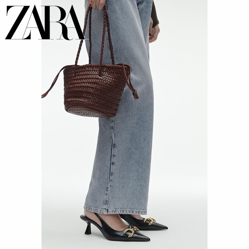 Zara Giày Cao Gót Thời Trang Mùa Xuân Dành Cho Nữ