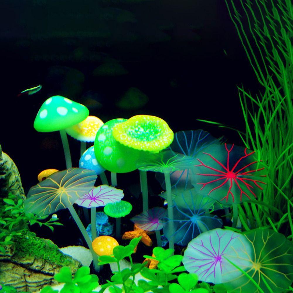 Cây Hoa Sen Giả Bằng silicone 2023 Dùng Trang Trí Bể Cá