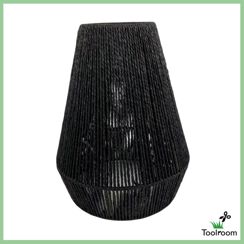 Vỏ Bọc Đèn Treo Trần Nhà Bằng Mây Đan Phối Giấy Kiểu Dây Thừng Độc Đáo Trang Trí Khách Sạn