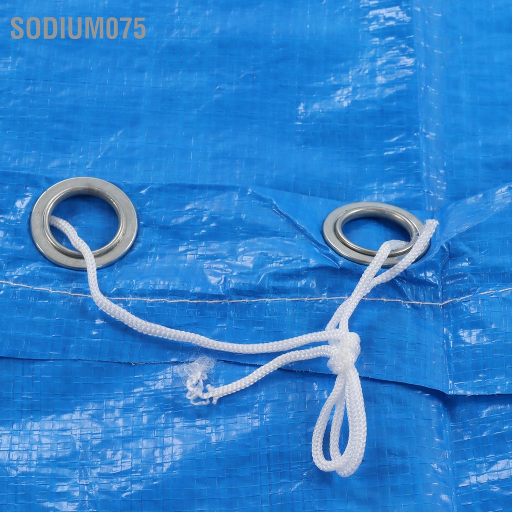 Sodium075 Tấm phủ hồ bơi bằng polyetylen tròn chống thấm nước có dây rút