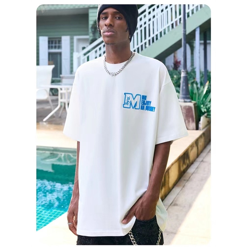 Áo Thun Tay Ngắn Dáng Rộng Phong Cách retro Mỹ Thời Trang Mùa Hè Cho Nam Và Nữ