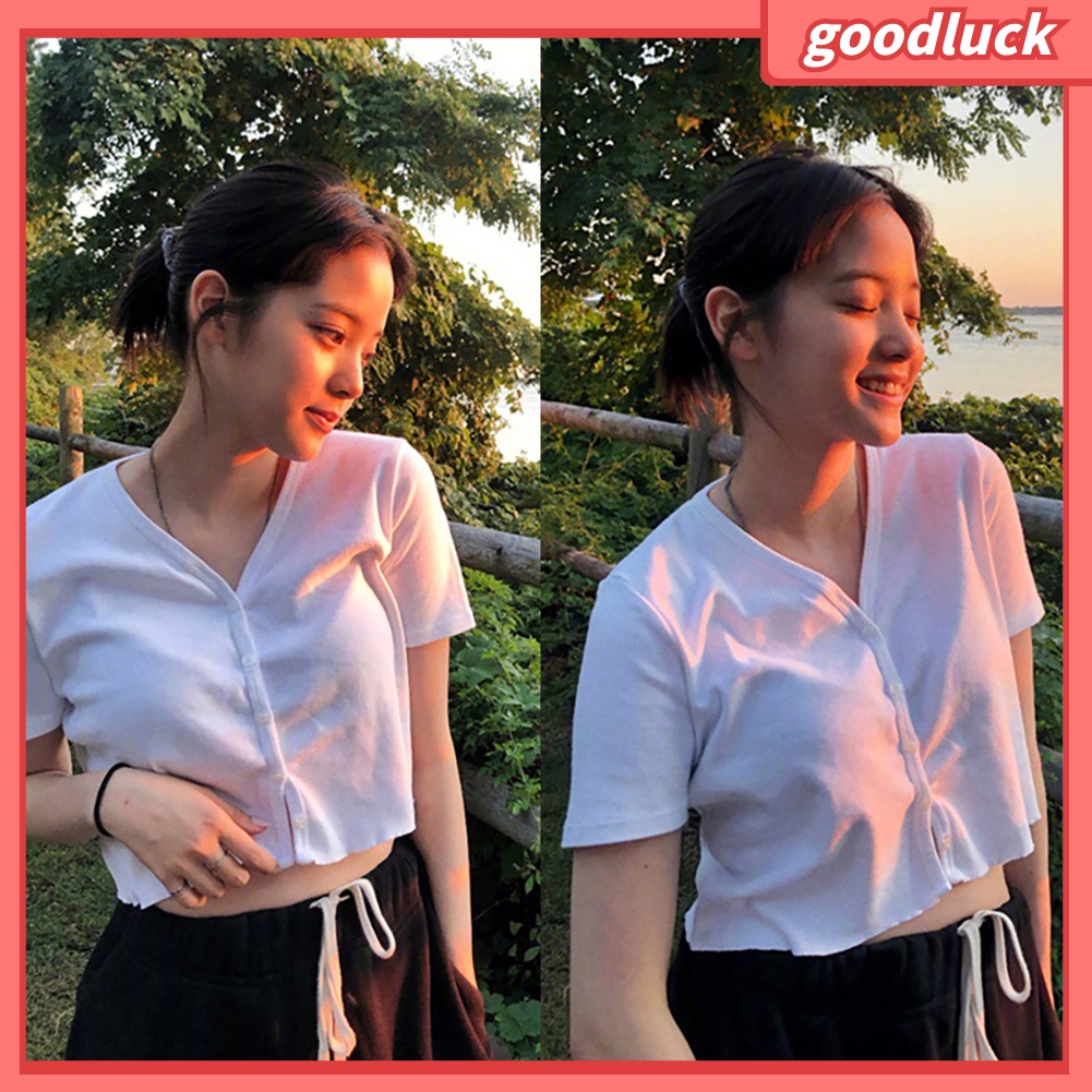 Áo Cardigan Tay Ngắn Cổ Chữ V Màu Sắc Thời Trang Mùa Hè Cho Nữ