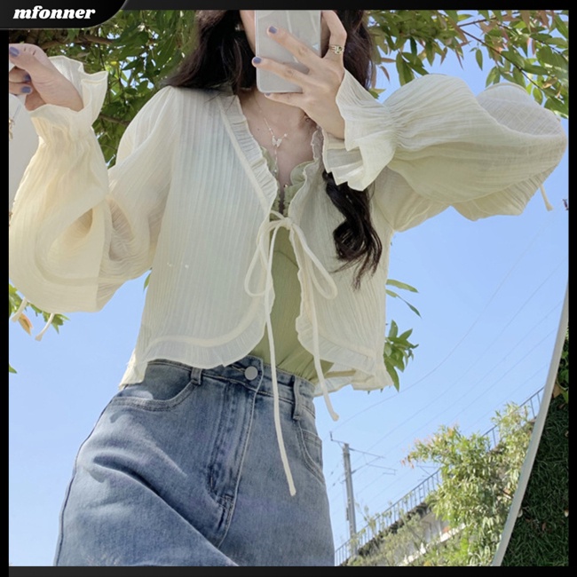 Áo Khoác Chống Nắng Mỏng Tay Dài Màu Sắc Đơn Giản Thoáng Khí Thời Trang Mùa Hè Cho Nữ