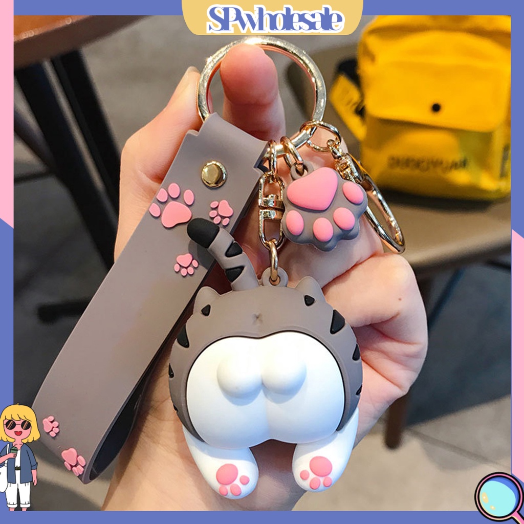 <SPwholesale> Móc Khóa Hình Chú Mèo Hoạt Hình Đáng Yêu