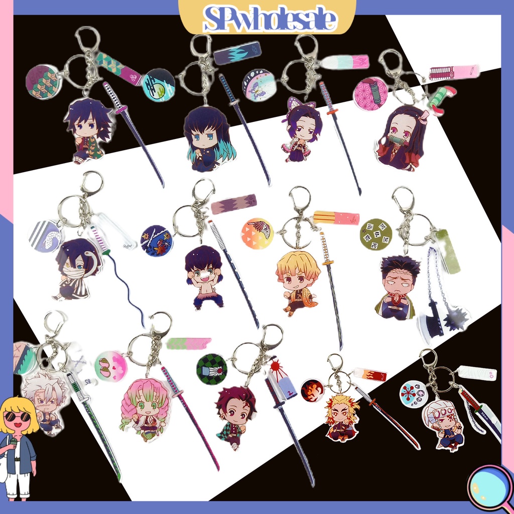 <SPwholesale> Mô Hình Nhân Vật Hoạt Hình Demon Slayer Bằng Acrylic