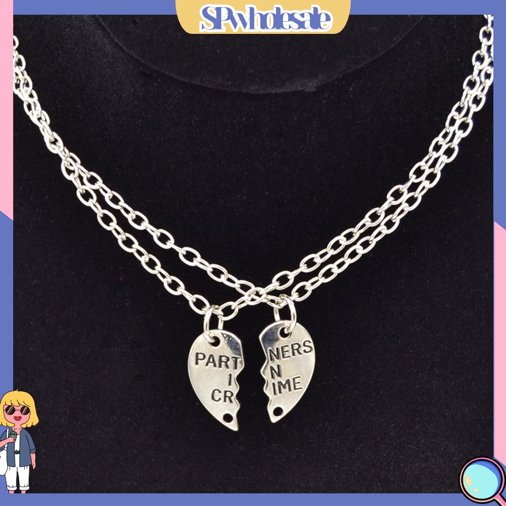<SPwholesale> Bộ 2 Vòng cổ Mặt Hình Trái Tim Thời Trang Cho Cặp Đôi