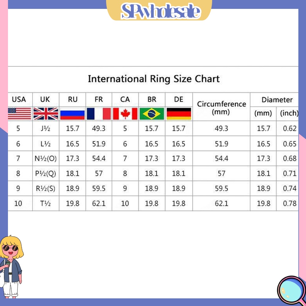 <SPwholesale> Nhẫn Cưới Đính Đá Quý Nhân Tạo > Glamour Cho Nữ